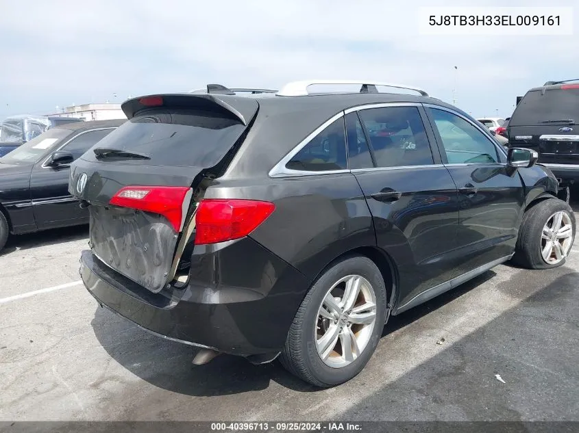 2014 Acura Rdx VIN: 5J8TB3H33EL009161 Lot: 40396713