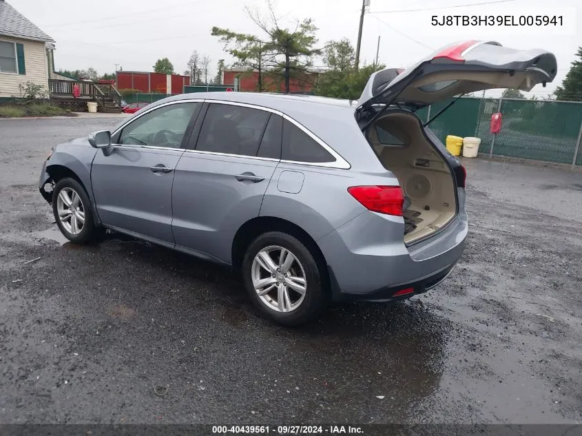 2014 Acura Rdx VIN: 5J8TB3H39EL005941 Lot: 40439561