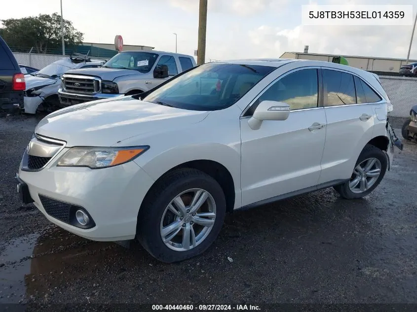 2014 Acura Rdx Technology VIN: 5J8TB3H53EL014359 Lot: 40440460