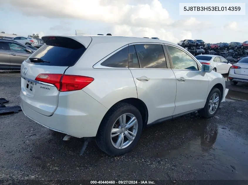 2014 Acura Rdx Technology VIN: 5J8TB3H53EL014359 Lot: 40440460