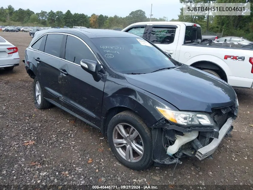 2014 Acura Rdx Technology VIN: 5J8TB4H51EL004631 Lot: 40445771