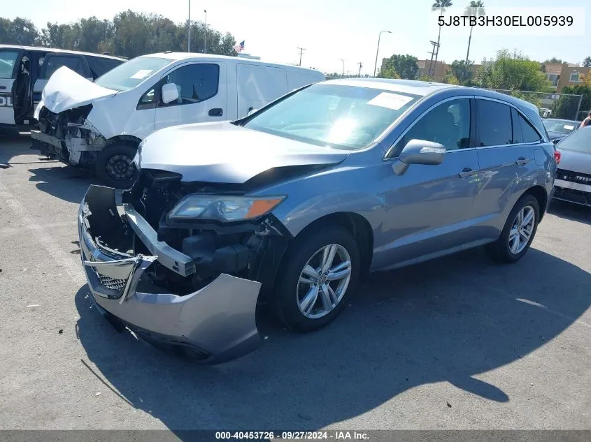 2014 Acura Rdx VIN: 5J8TB3H30EL005939 Lot: 40453726