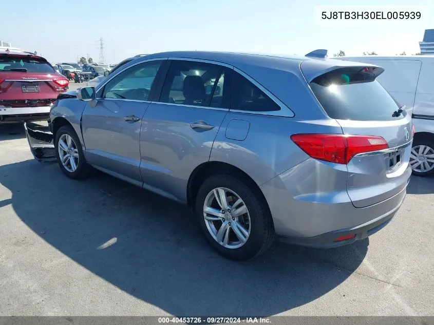 2014 Acura Rdx VIN: 5J8TB3H30EL005939 Lot: 40453726