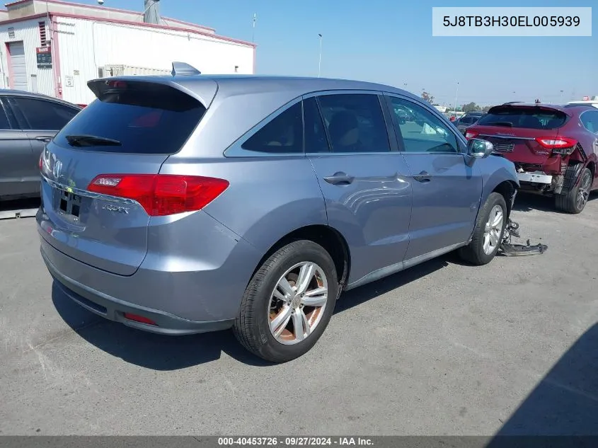 2014 Acura Rdx VIN: 5J8TB3H30EL005939 Lot: 40453726