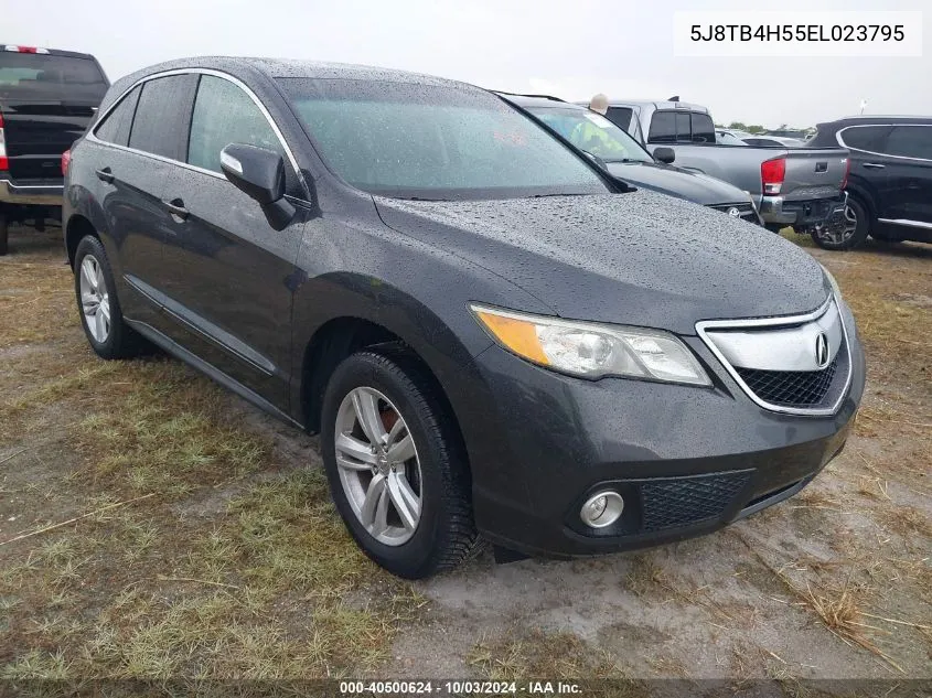 2014 Acura Rdx VIN: 5J8TB4H55EL023795 Lot: 40500624