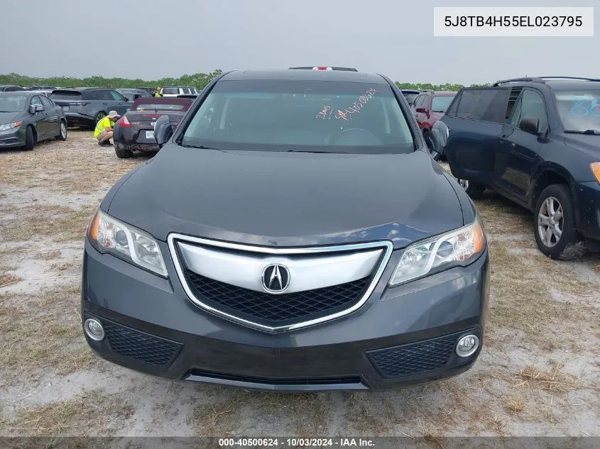 2014 Acura Rdx VIN: 5J8TB4H55EL023795 Lot: 40500624