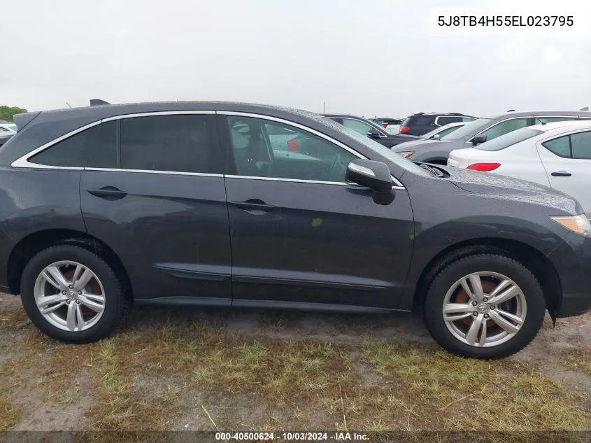 2014 Acura Rdx VIN: 5J8TB4H55EL023795 Lot: 40500624