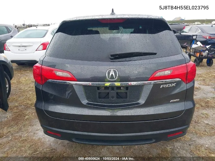 2014 Acura Rdx VIN: 5J8TB4H55EL023795 Lot: 40500624