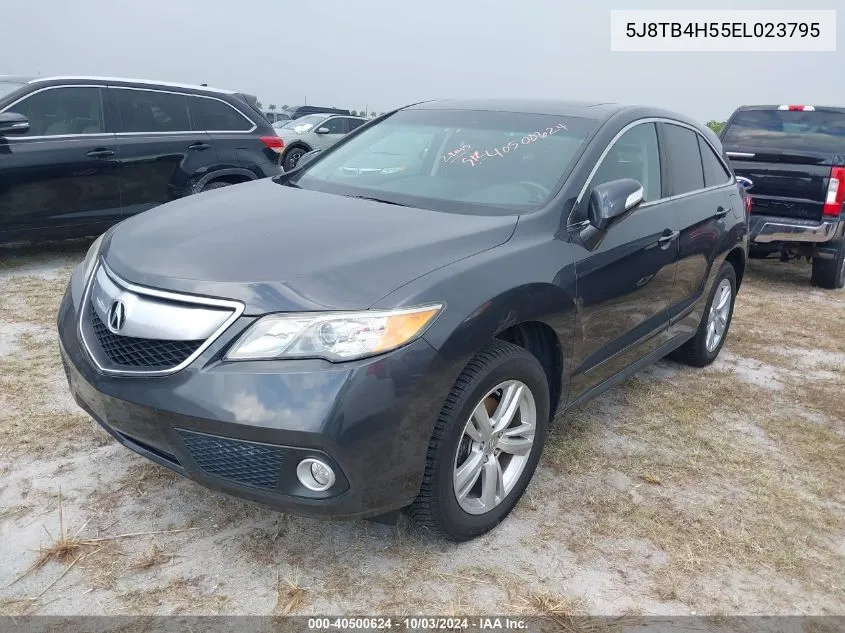 2014 Acura Rdx VIN: 5J8TB4H55EL023795 Lot: 40500624