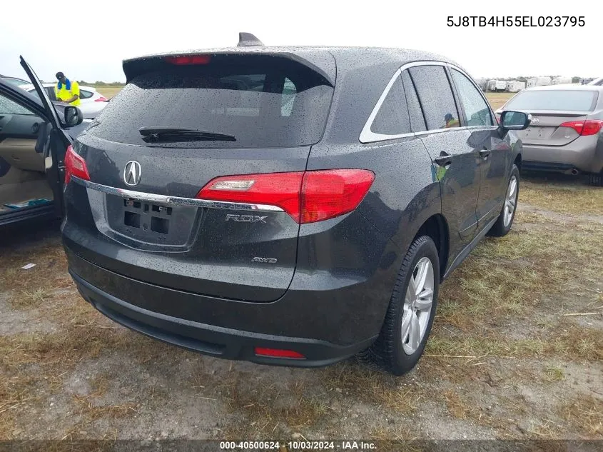 2014 Acura Rdx VIN: 5J8TB4H55EL023795 Lot: 40500624