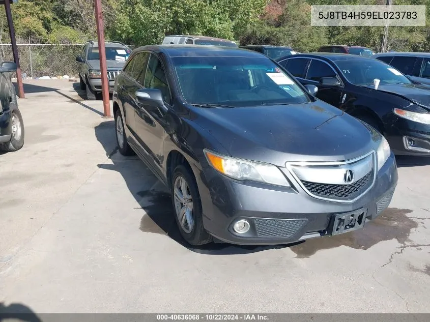 2014 Acura Rdx VIN: 5J8TB4H59EL023783 Lot: 40636068