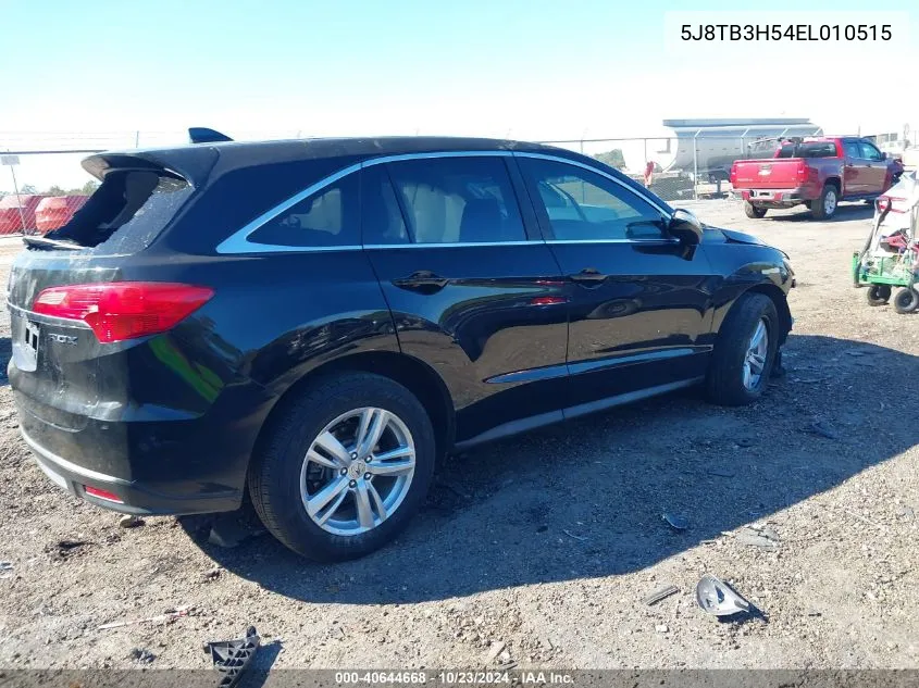 2014 Acura Rdx VIN: 5J8TB3H54EL010515 Lot: 40644668