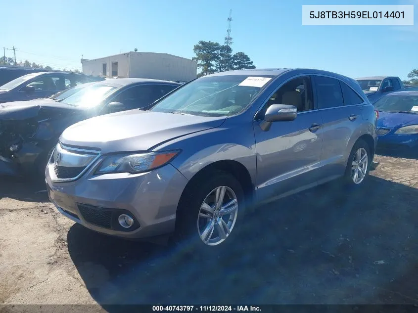 5J8TB3H59EL014401 2014 Acura Rdx