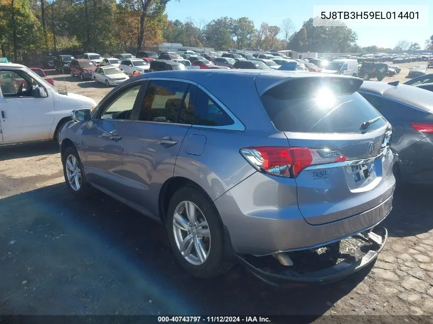 5J8TB3H59EL014401 2014 Acura Rdx