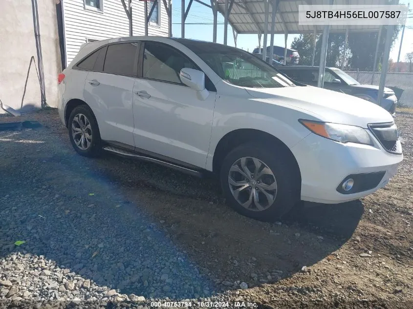 2014 Acura Rdx VIN: 5J8TB4H56EL007587 Lot: 40753794