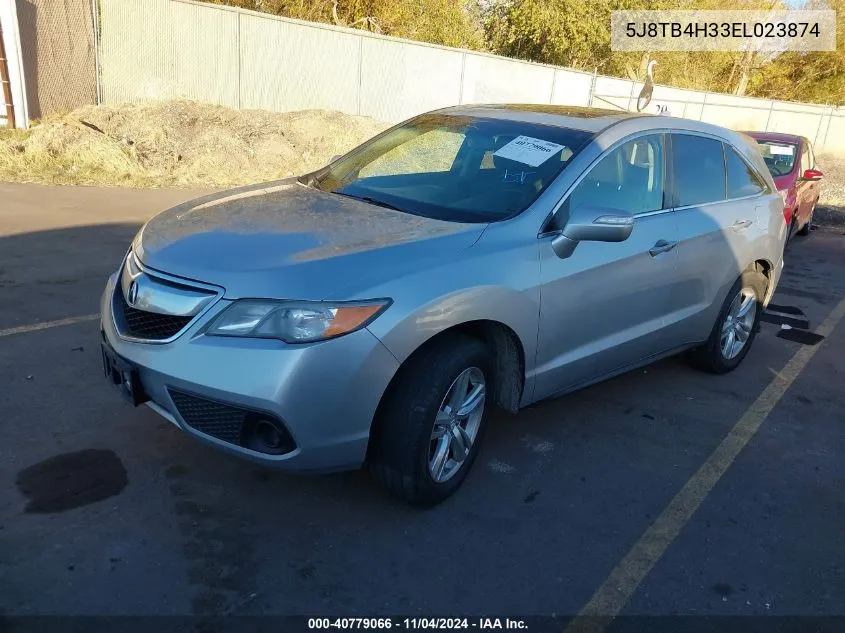 2014 Acura Rdx VIN: 5J8TB4H33EL023874 Lot: 40779066