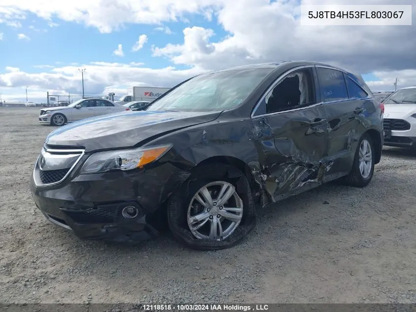 5J8TB4H53FL803067 2015 Acura Rdx