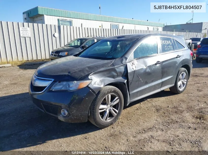 2015 Acura Rdx VIN: 5J8TB4H5XFL804507 Lot: 12131414