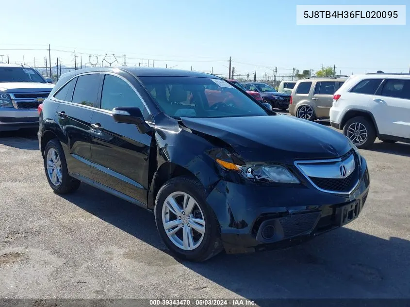 5J8TB4H36FL020095 2015 Acura Rdx