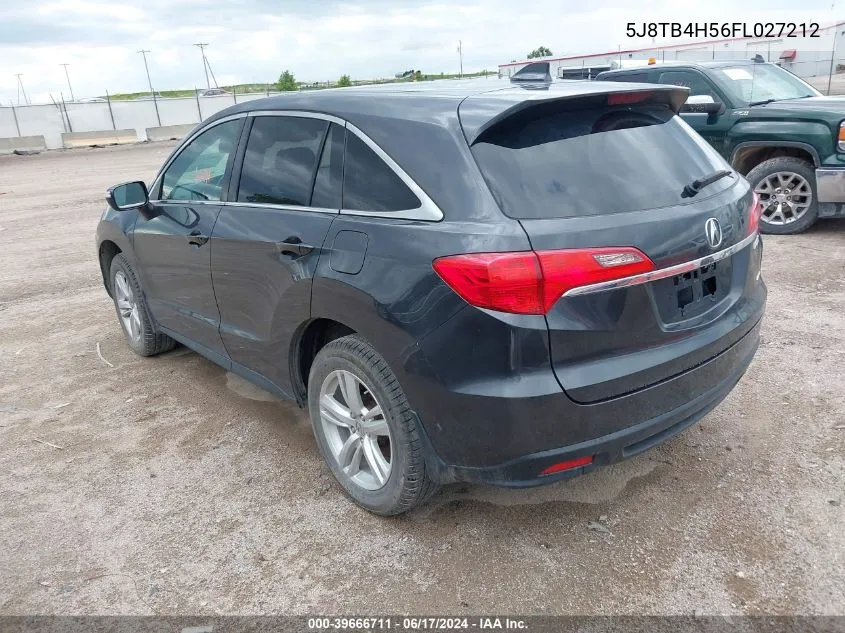 5J8TB4H56FL027212 2015 Acura Rdx