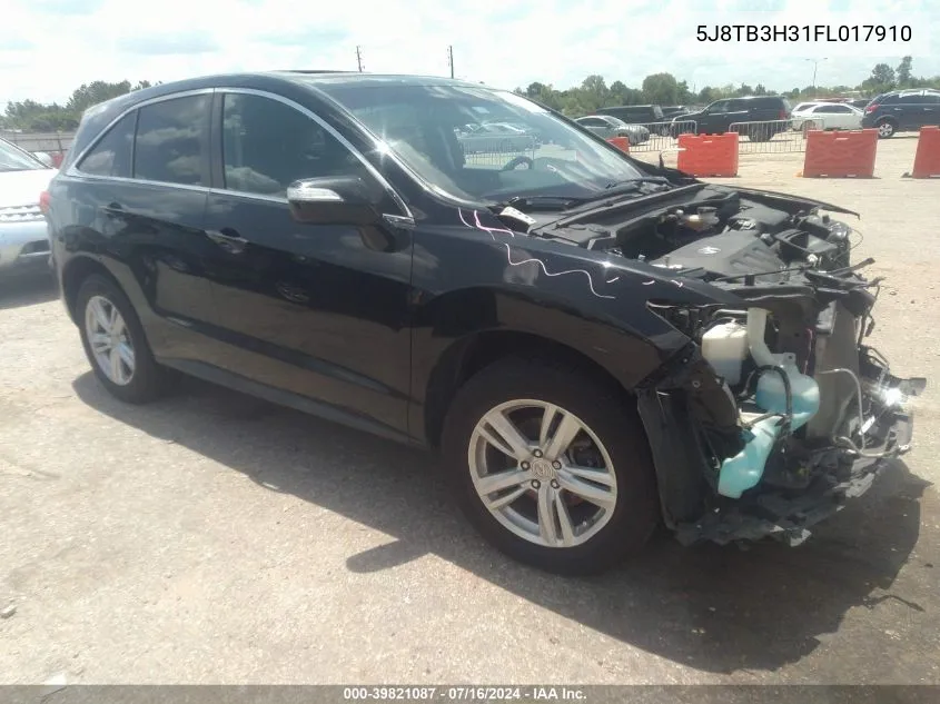 5J8TB3H31FL017910 2015 Acura Rdx