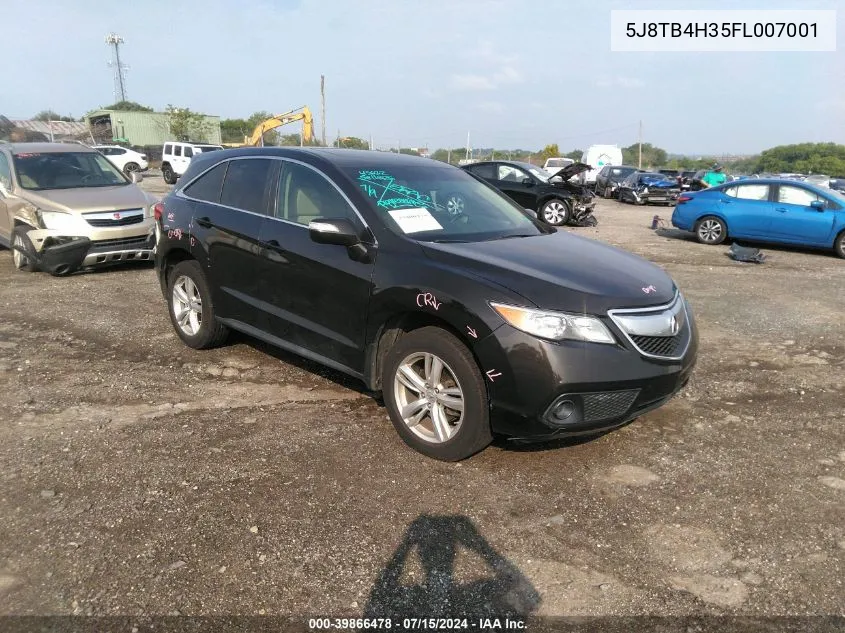 2015 Acura Rdx VIN: 5J8TB4H35FL007001 Lot: 39866478