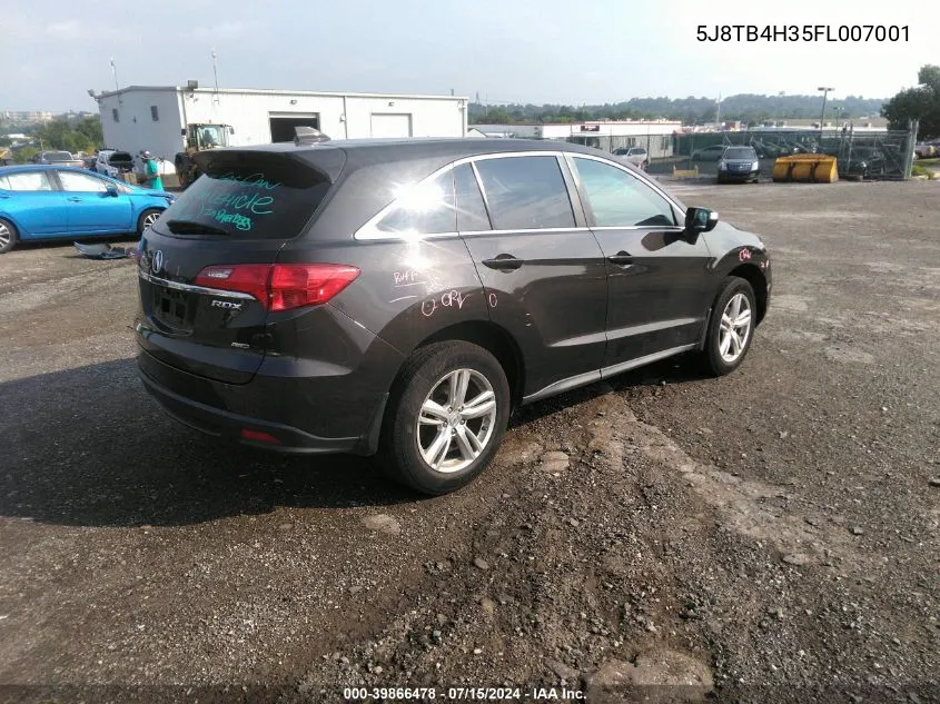 2015 Acura Rdx VIN: 5J8TB4H35FL007001 Lot: 39866478