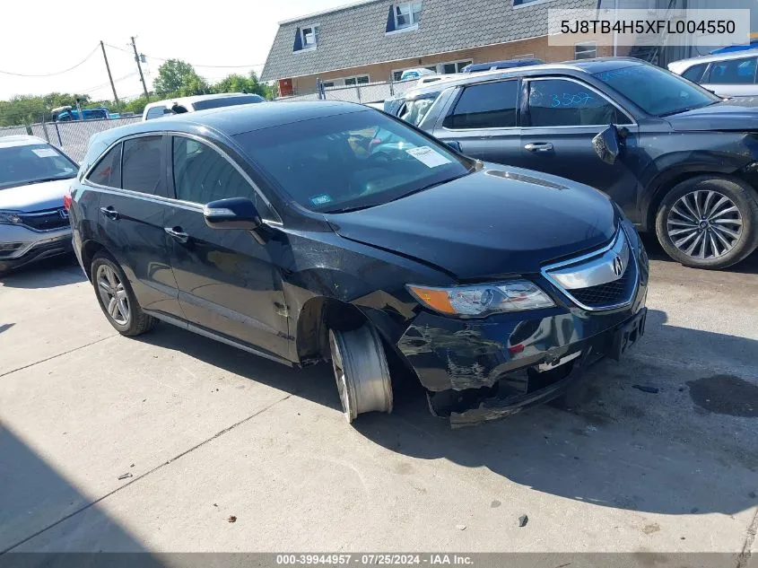 2015 Acura Rdx VIN: 5J8TB4H5XFL004550 Lot: 39944957