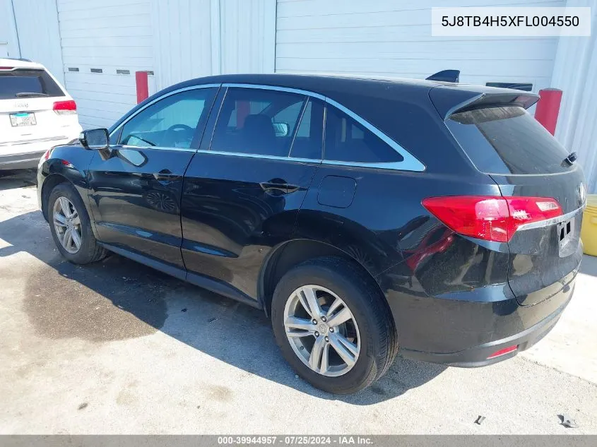 2015 Acura Rdx VIN: 5J8TB4H5XFL004550 Lot: 39944957