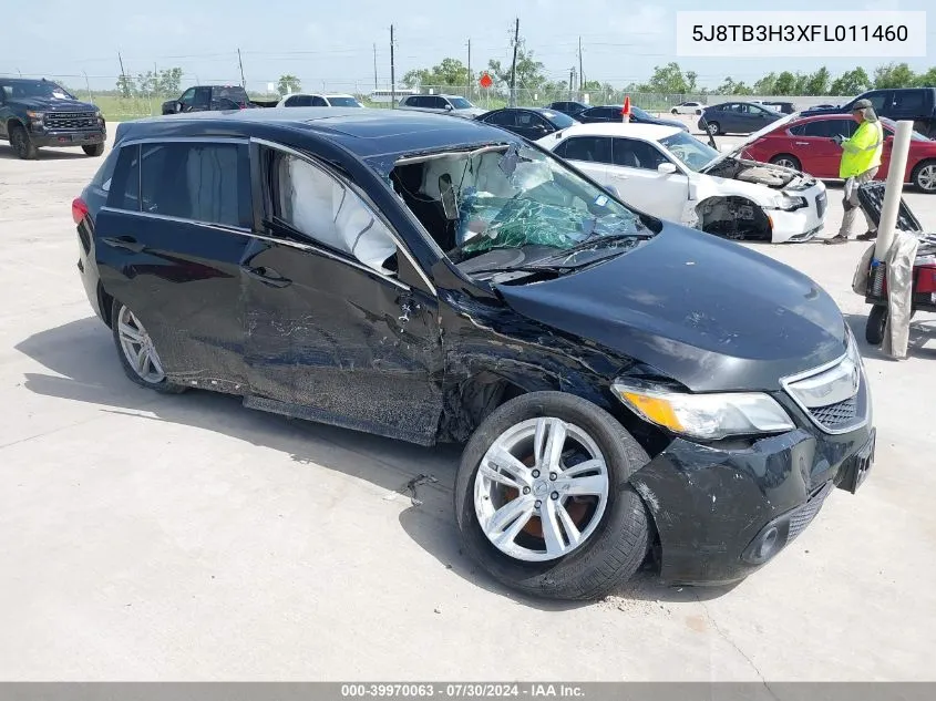 2015 Acura Rdx VIN: 5J8TB3H3XFL011460 Lot: 39970063