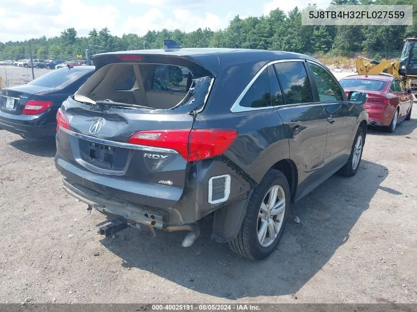 5J8TB4H32FL027559 2015 Acura Rdx