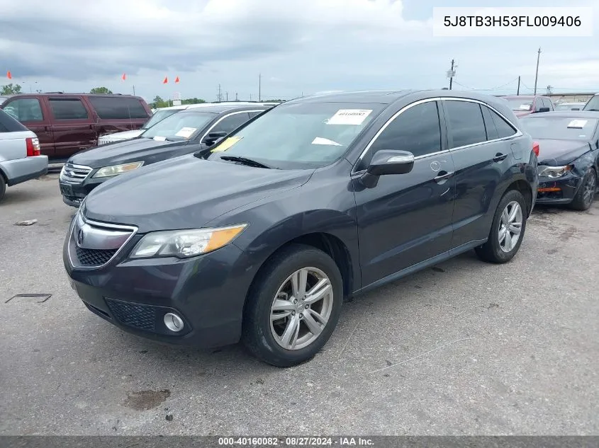 5J8TB3H53FL009406 2015 Acura Rdx