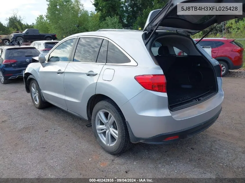 5J8TB4H3XFL025428 2015 Acura Rdx