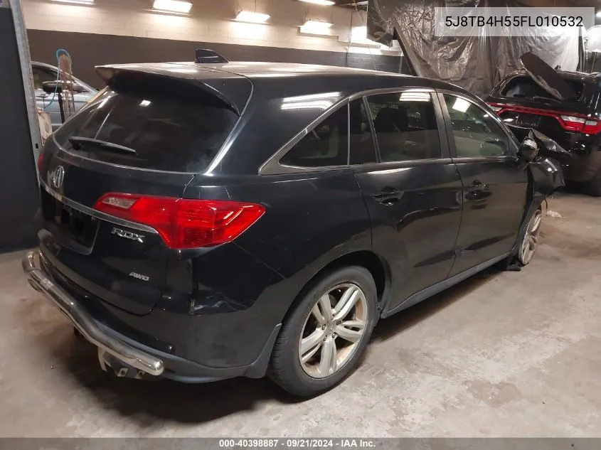 2015 Acura Rdx VIN: 5J8TB4H55FL010532 Lot: 40398887