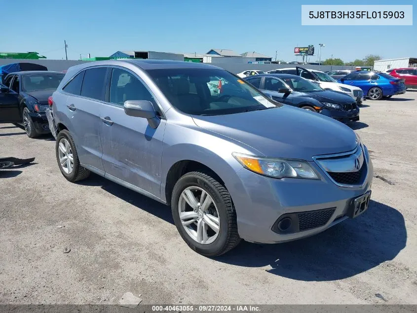 5J8TB3H35FL015903 2015 Acura Rdx