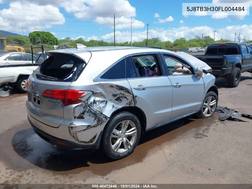 2015 Acura Rdx VIN: 5J8TB3H30FL004484 Lot: 40472646