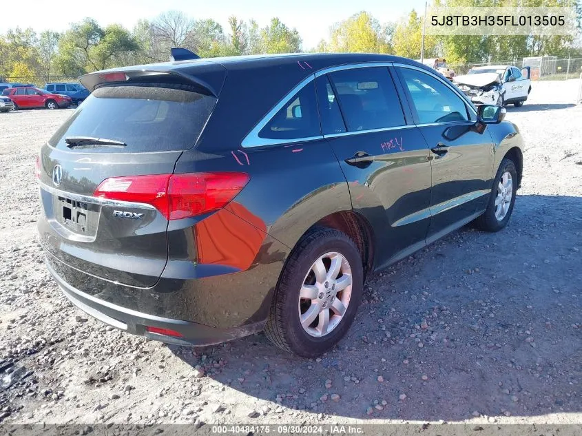 2015 Acura Rdx VIN: 5J8TB3H35FL013505 Lot: 40484175