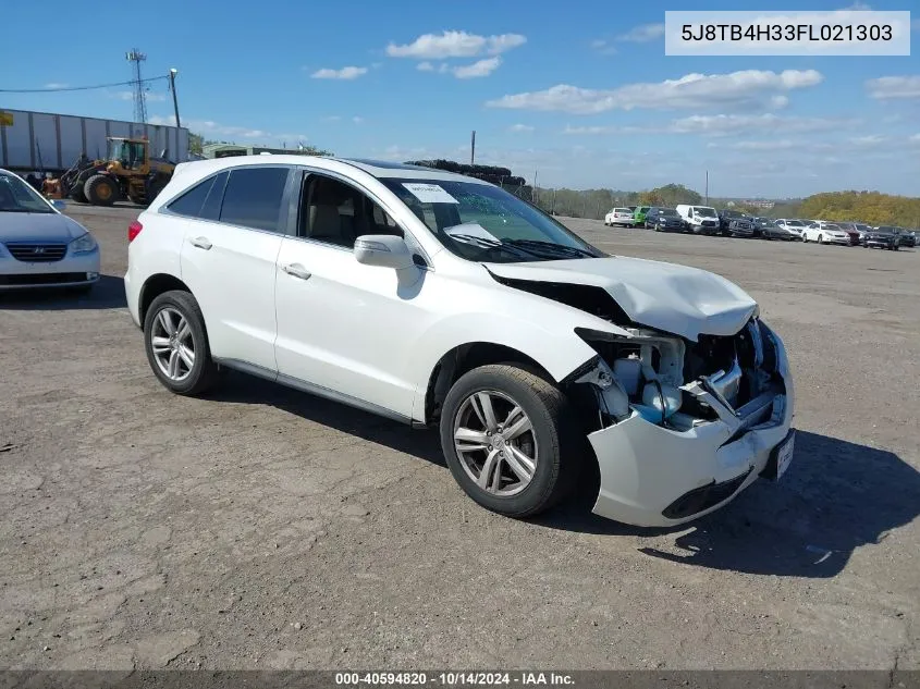 2015 Acura Rdx VIN: 5J8TB4H33FL021303 Lot: 40594820