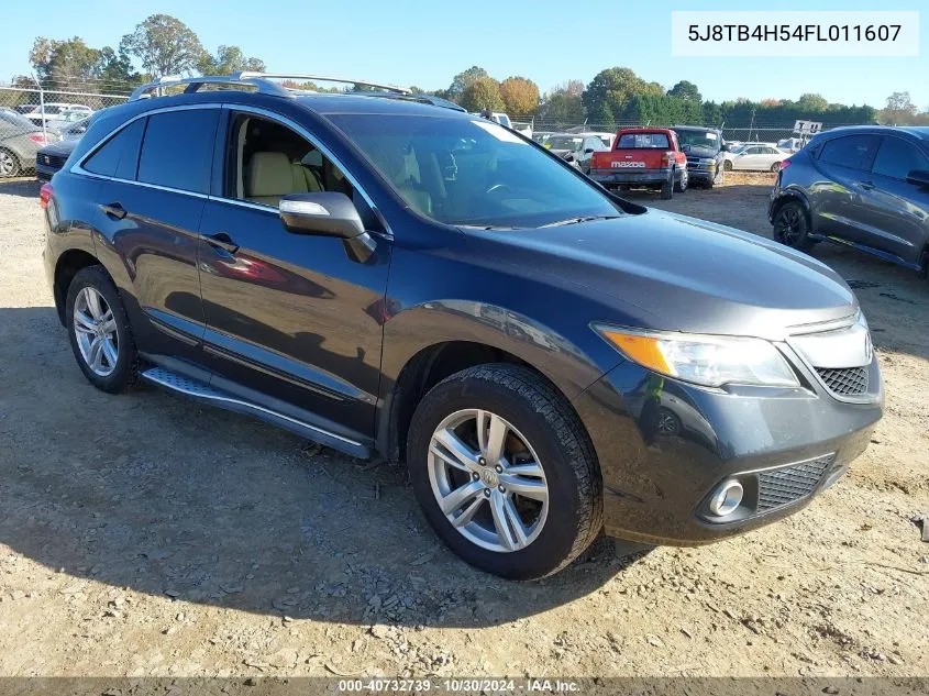 2015 Acura Rdx VIN: 5J8TB4H54FL011607 Lot: 40732739