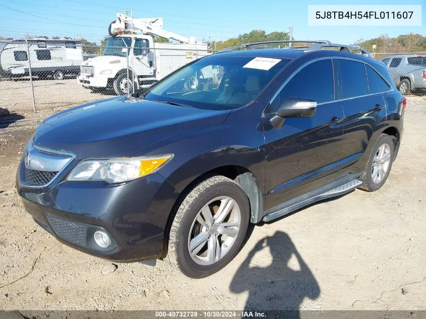 2015 Acura Rdx VIN: 5J8TB4H54FL011607 Lot: 40732739