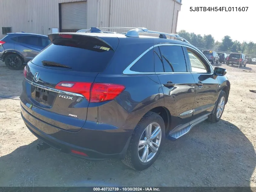 2015 Acura Rdx VIN: 5J8TB4H54FL011607 Lot: 40732739