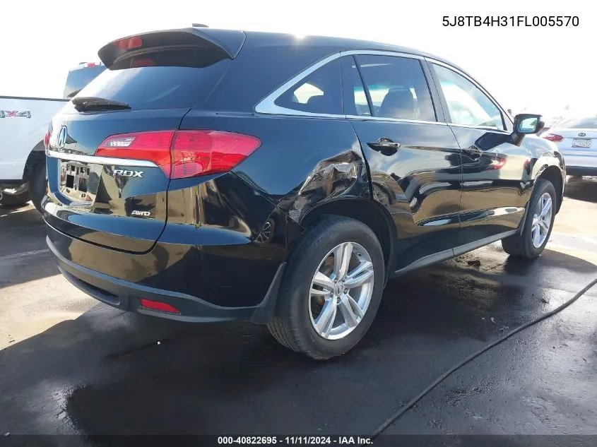 2015 Acura Rdx VIN: 5J8TB4H31FL005570 Lot: 40822695