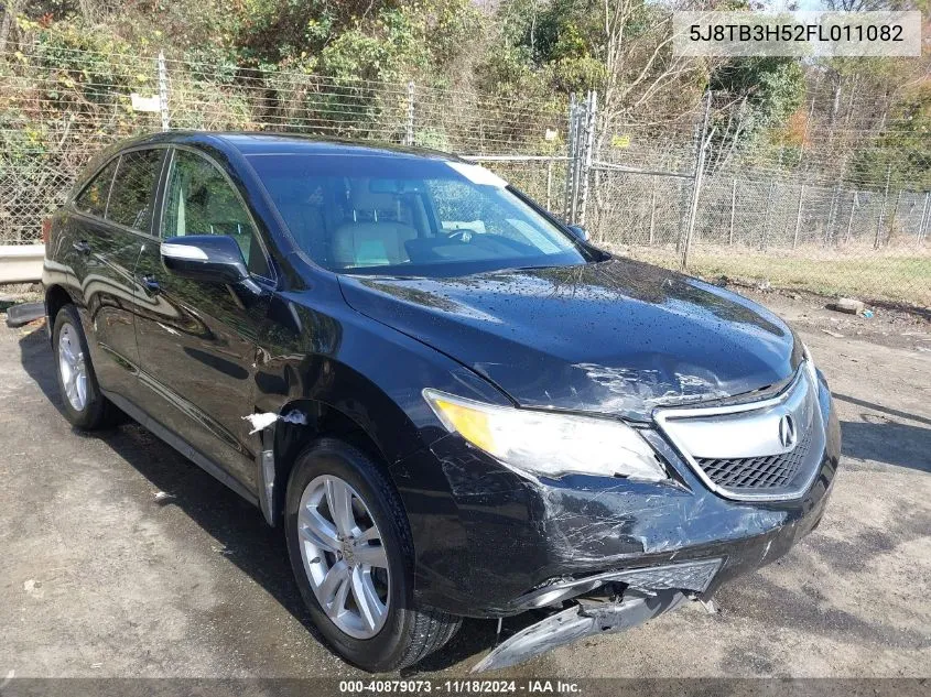 2015 Acura Rdx VIN: 5J8TB3H52FL011082 Lot: 40879073