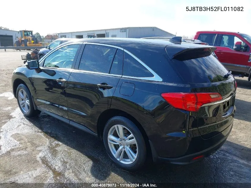 2015 Acura Rdx VIN: 5J8TB3H52FL011082 Lot: 40879073