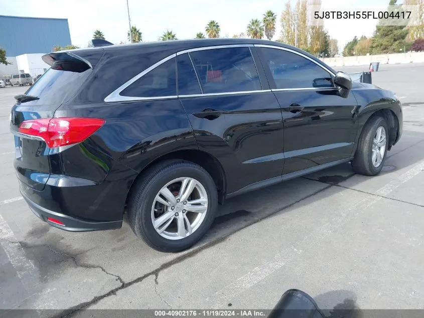 2015 Acura Rdx VIN: 5J8TB3H55FL004417 Lot: 40902176