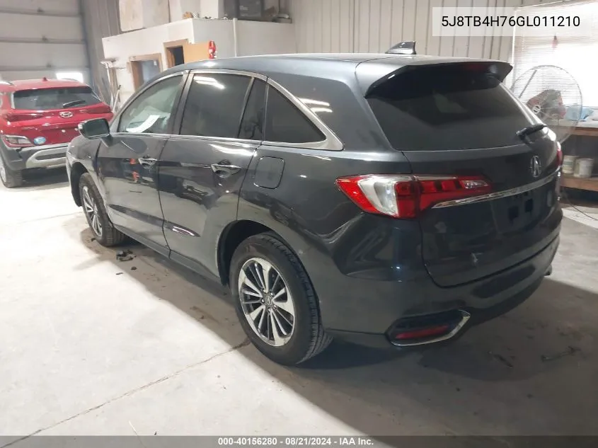 5J8TB4H76GL011210 2016 Acura Rdx Advance