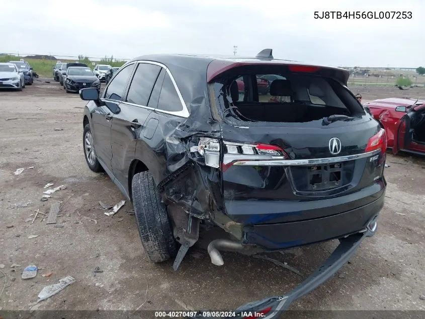 5J8TB4H56GL007253 2016 Acura Rdx Technology