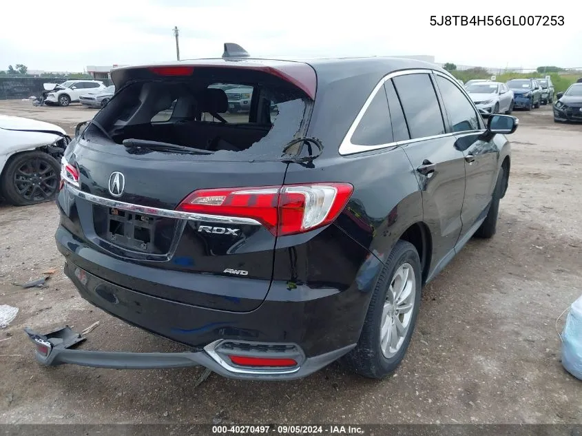 5J8TB4H56GL007253 2016 Acura Rdx Technology