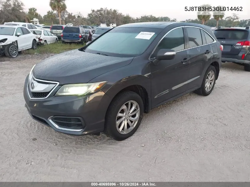 2016 Acura Rdx Technology Acurawatch Plus Packages/Technology Package VIN: 5J8TB3H53GL014462 Lot: 40695996