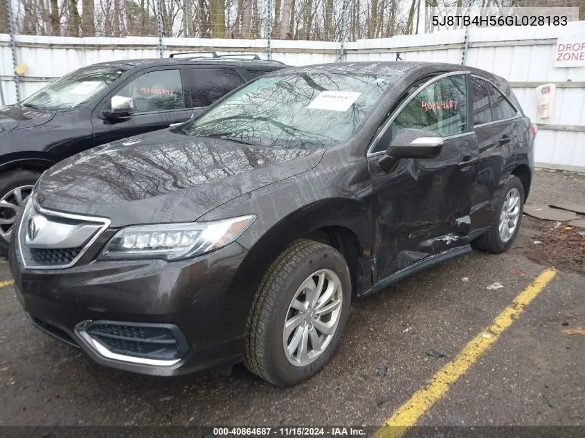 2016 Acura Rdx Technology Acurawatch Plus Packages/Technology Package VIN: 5J8TB4H56GL028183 Lot: 40864687